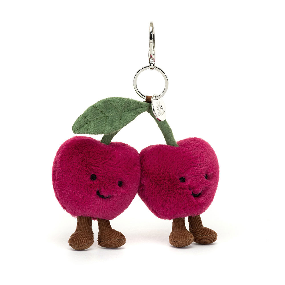 Jellycat Amuseables Cherries Bag Charm - Image 5