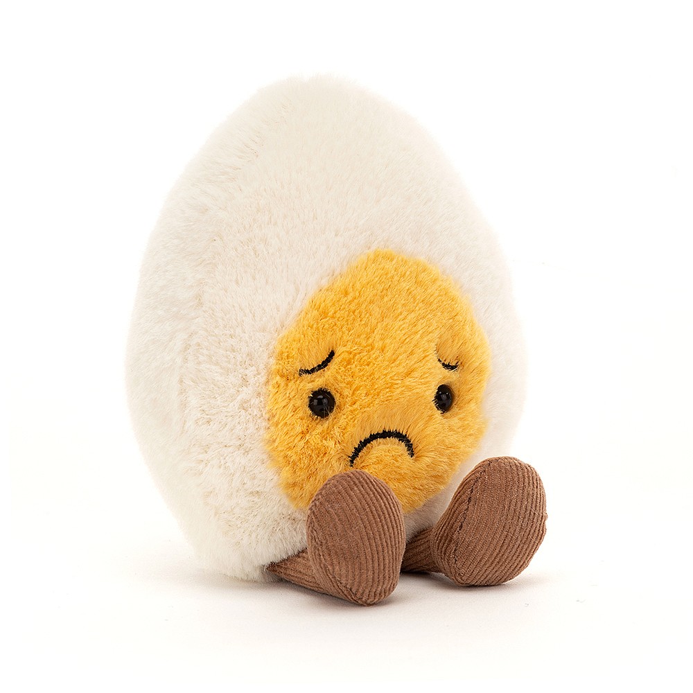 Jellycat Amuseables Sorry Boiled Egg, 14x8 cm