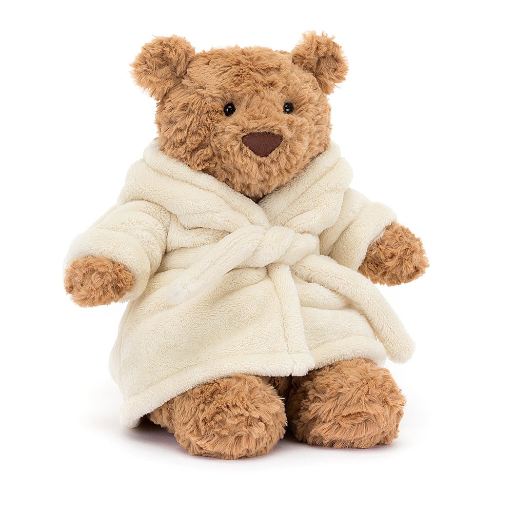 Jellycat Bartholomew Bear Bathrobe - Medium, 26x12cm - Image 2