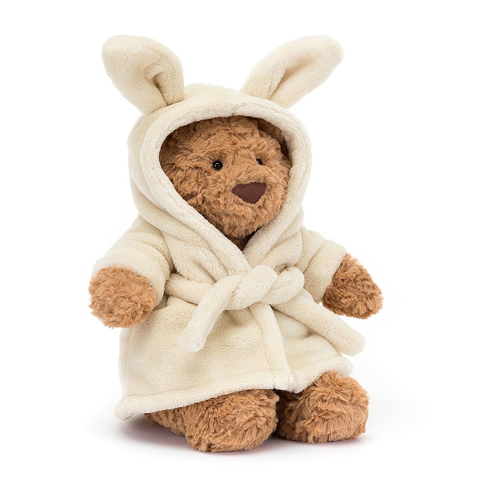Jellycat Bartholomew Bear Bathrobe - Medium, 26x12cm