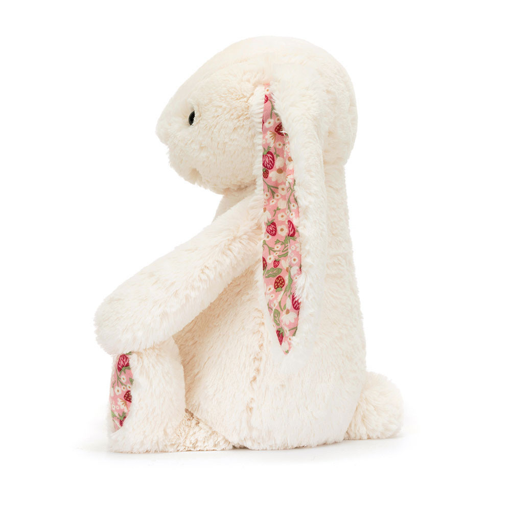 Jellycat Blossom Cream Bunny 'Berry' - Medium 31cm x 12cm x 9cm - Image 3