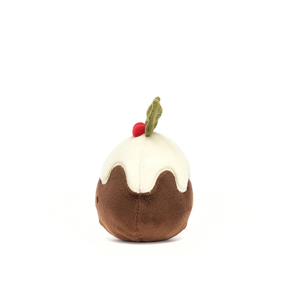 Jellycat Festive Folly Christmas Pudding - 10x8cm - Image 3