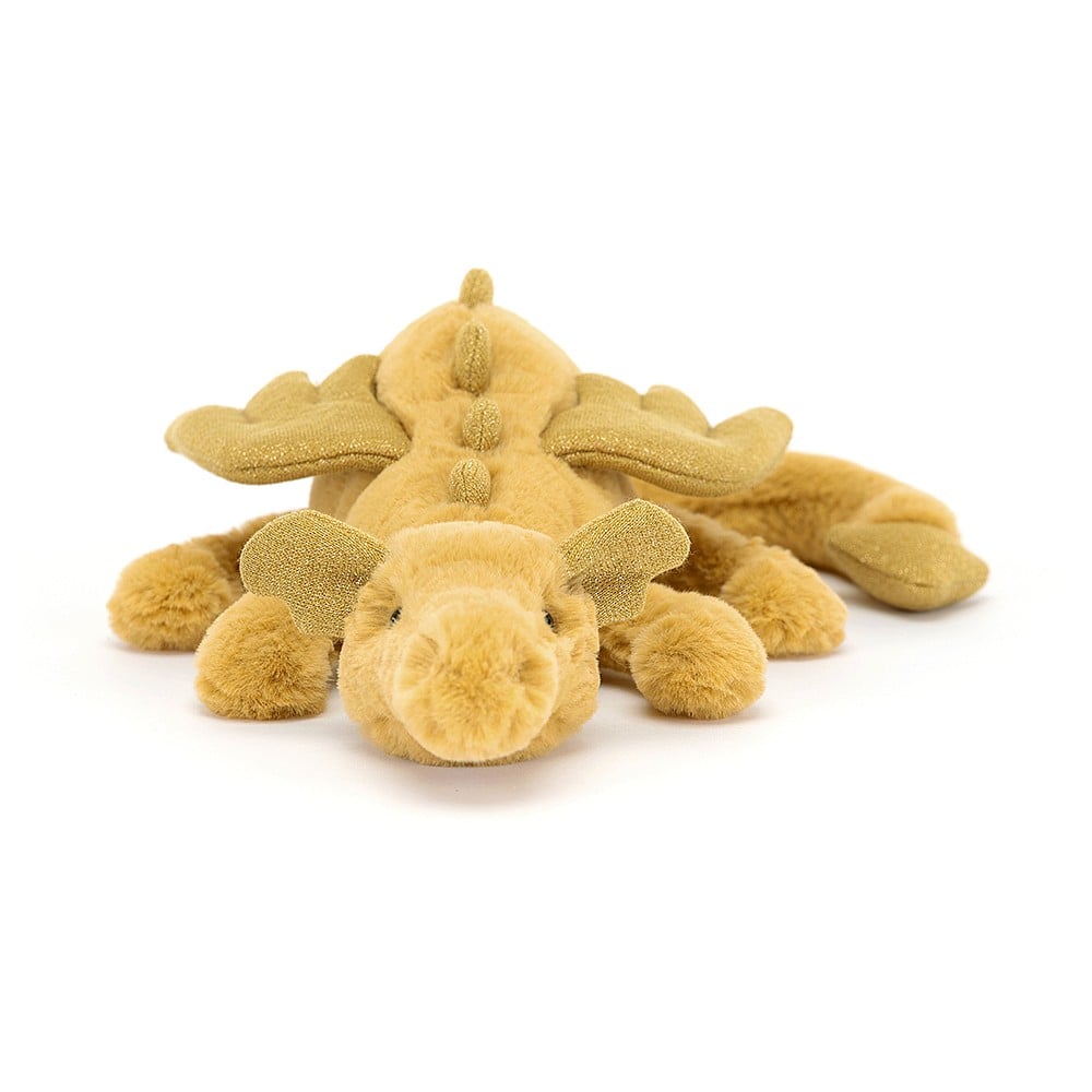 Jellycat Golden Dragon - Little, 8x30cm - Image 4