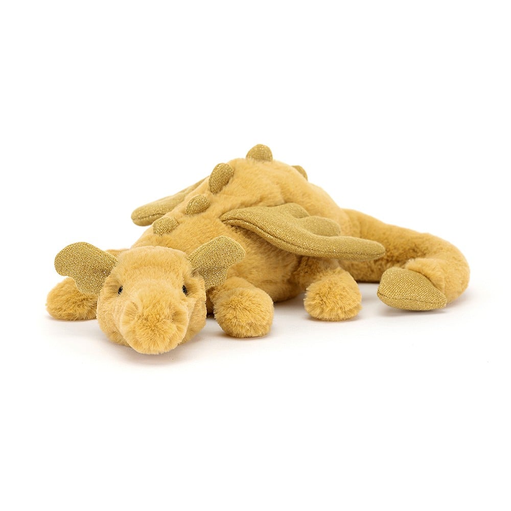 Jellycat Golden Dragon - Little, 8x30cm
