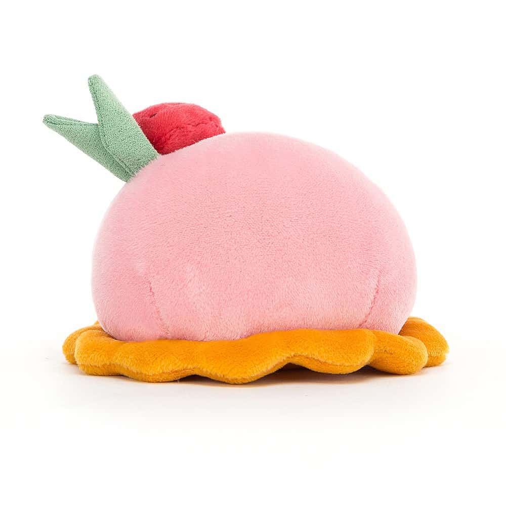 Jellycat Pretty Patisserie Dome Framboise Cake - 5x10cm - Image 3