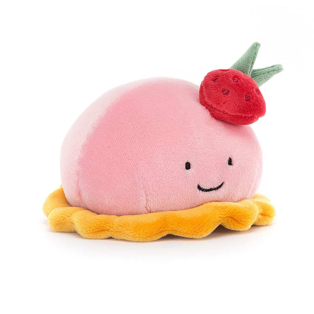 Jellycat Pretty Patisserie Dome Framboise Cake - 5x10cm - Image 4