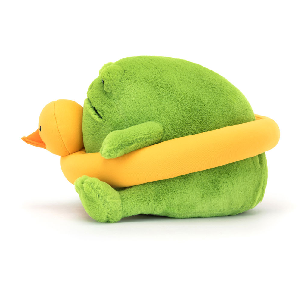 Jellycat Ricky Rain Frog Rubber Ducky Ring - 15cm x 17cm x 18cm - Image 2