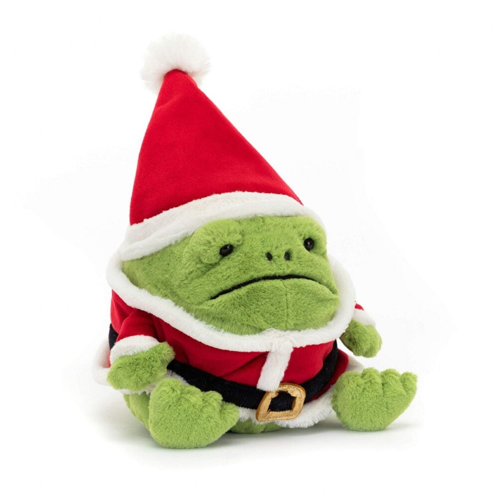 Jellycat Santa Ricky Rain Frog - 16x12cm