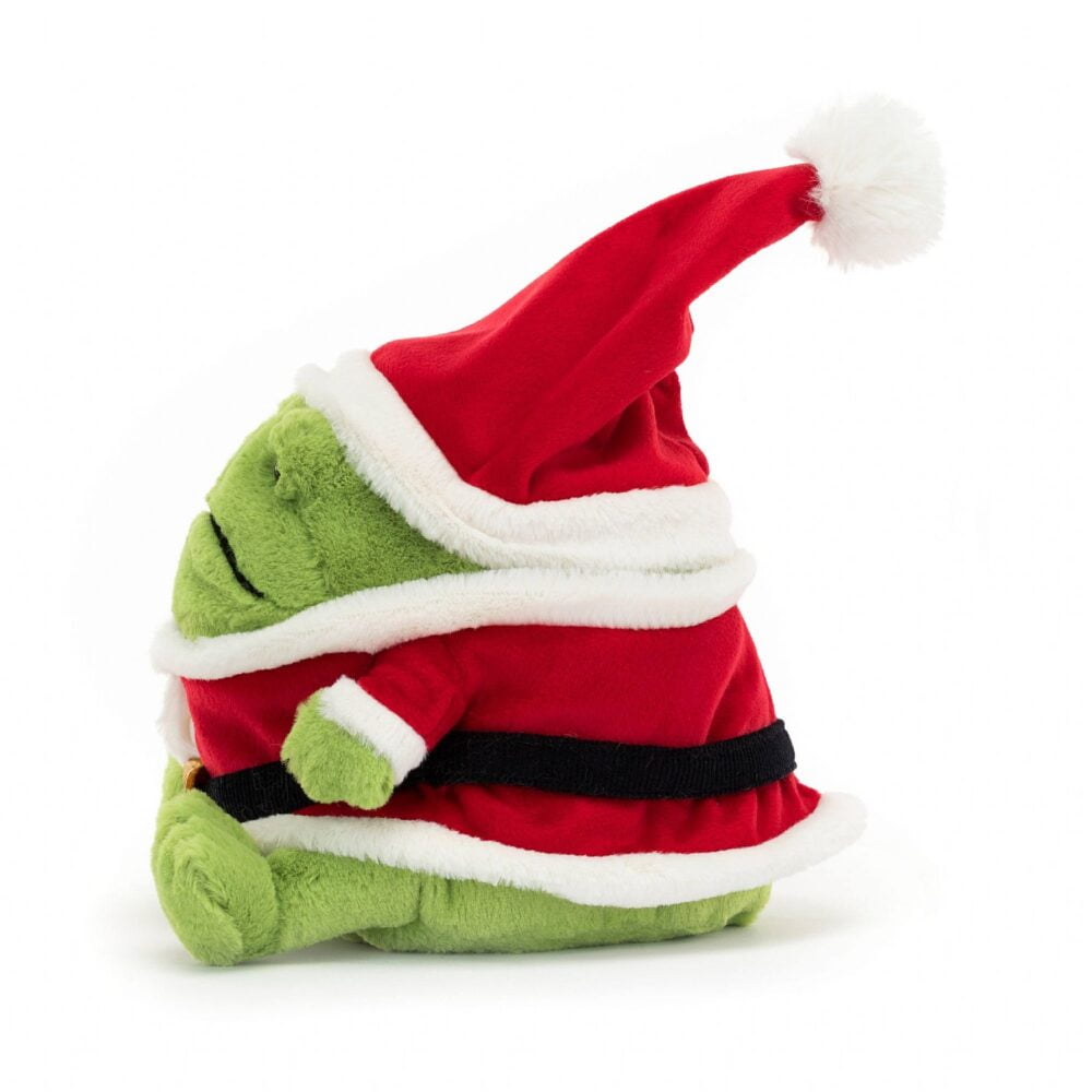 Jellycat Santa Ricky Rain Frog - 16x12cm - Image 2