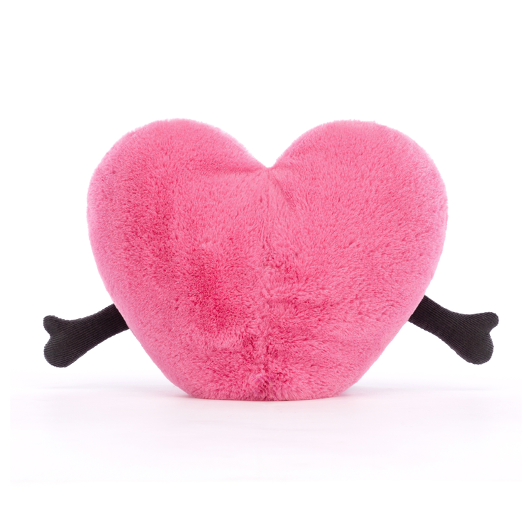 Jellycat Amuseables Pink Heart - Large, 17cm x 19cm x 7cm - Image 3