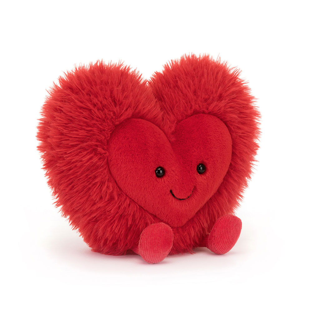 Jellycat Amuseables Beatie Heart - Large, 24cm x 23cm x 7cm