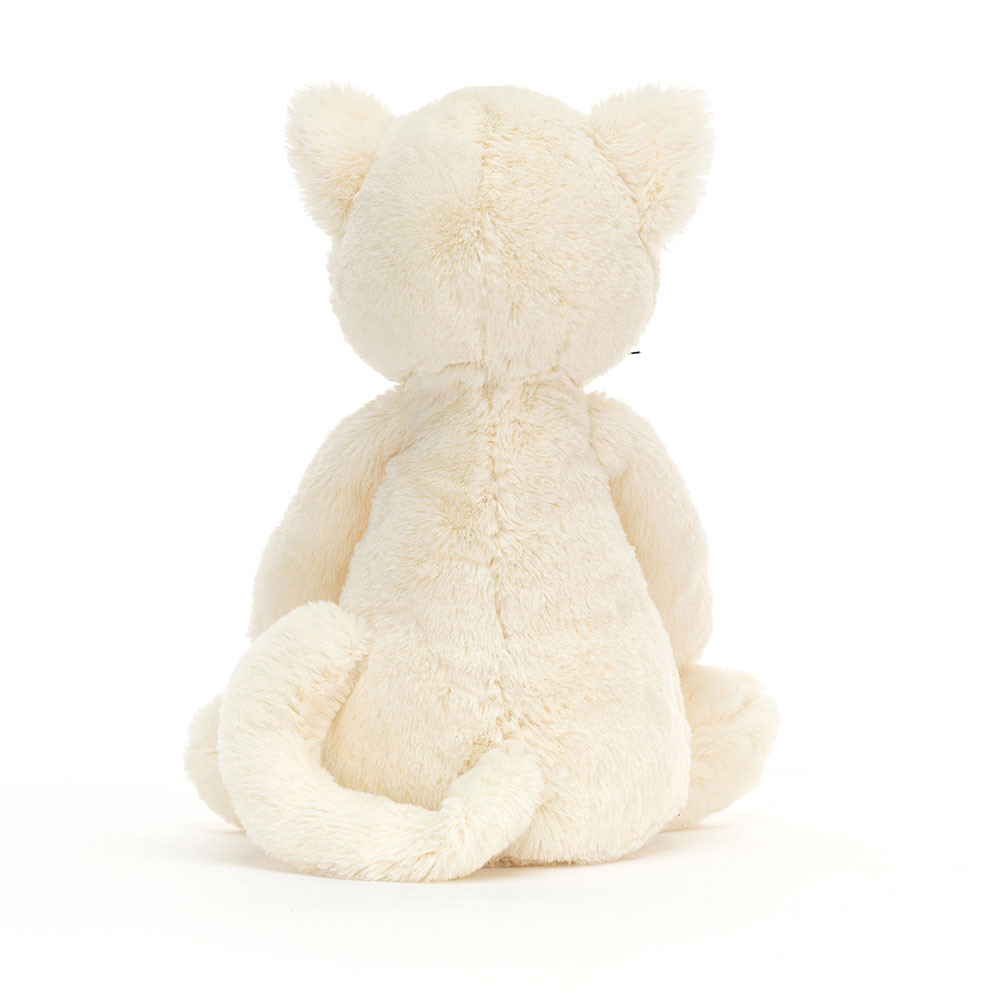 Jellycat Bashful Cream Kitten, Medium, 31x12cm - Image 3