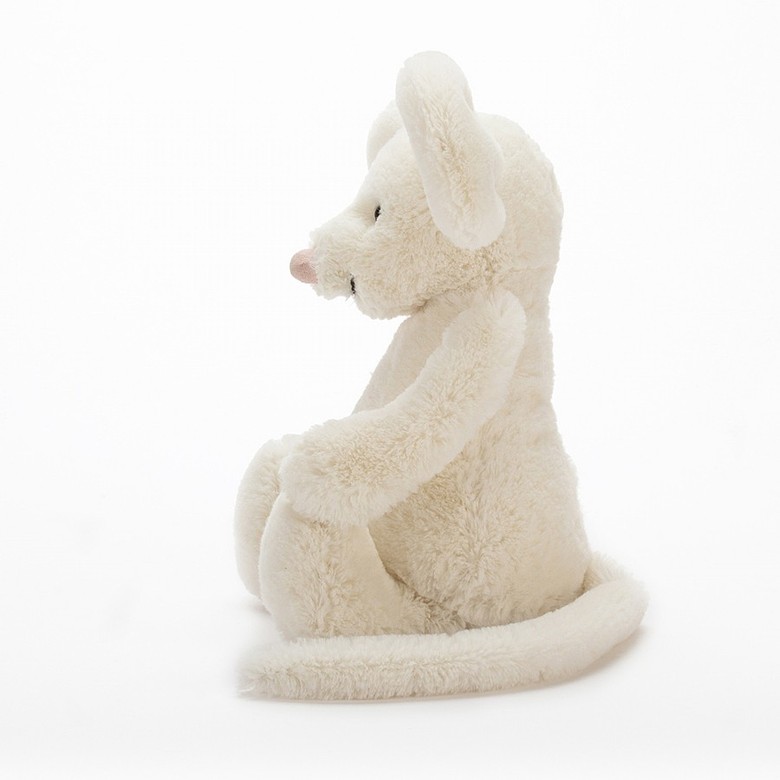 Jellycat Bashful Cream Mouse - Small, 18 cm - Image 2