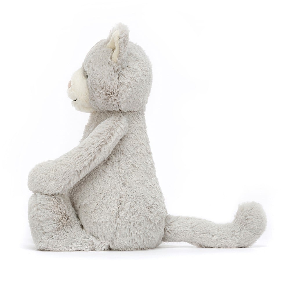 Jellycat Bashful Grey Kitty, Medium, 31x12cm - Image 2