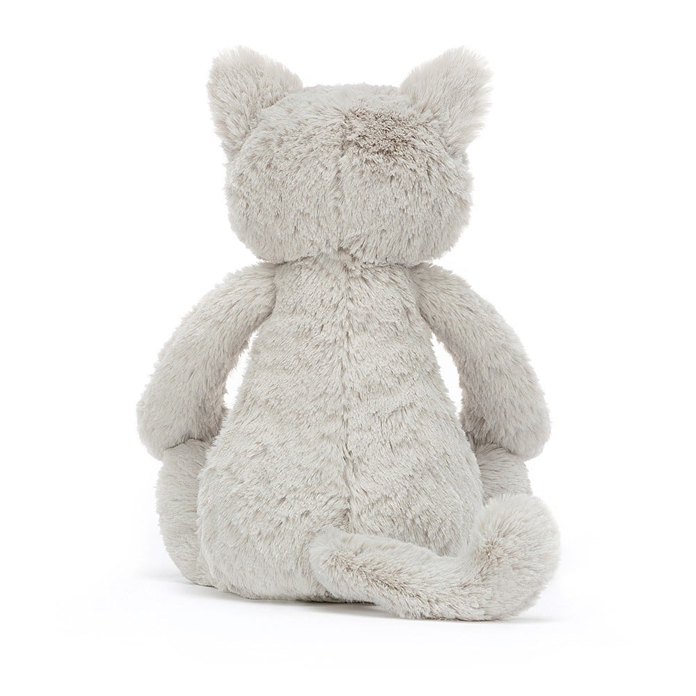 Jellycat Bashful Grey Kitty, Medium, 31x12cm - Image 3