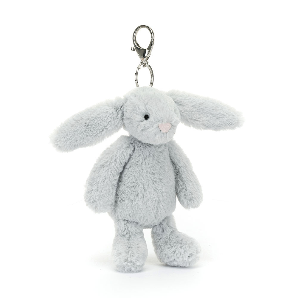 Jellycat Bashful Silver Bunny Bag Charm - Image 2