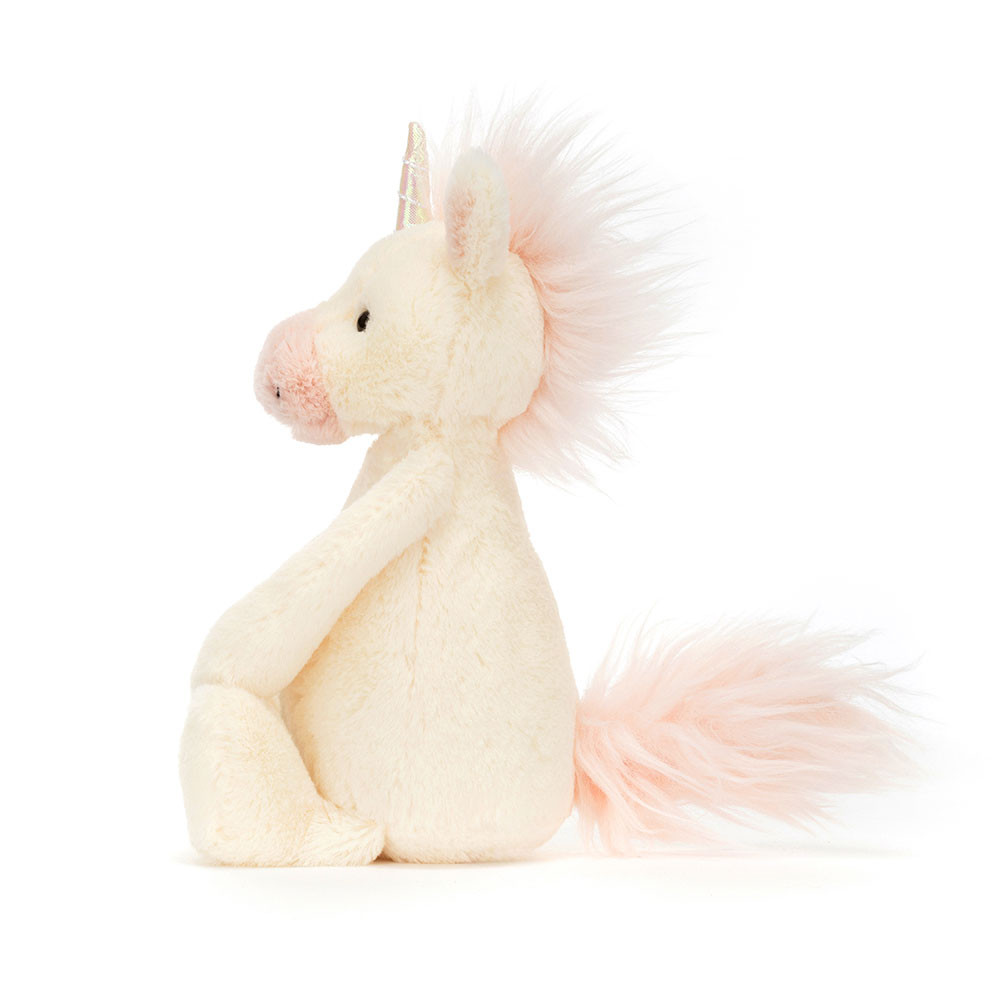 Jellycat Bashful Unicorn - Small, 18cm x 9cm x 8cm - Image 2