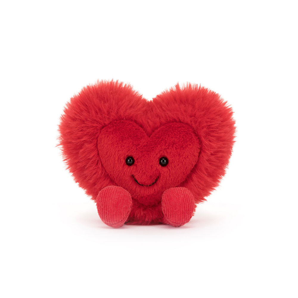 Jellycat Amuseables Beatie Heart - Little, 12cm x 12cm x 5cm - Image 2