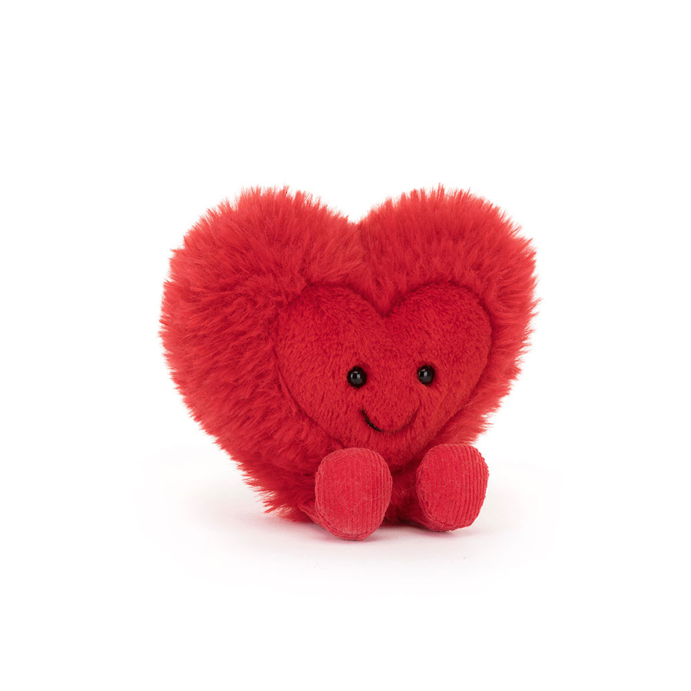 Jellycat Amuseables Beatie Heart - Little, 12cm x 12cm x 5cm