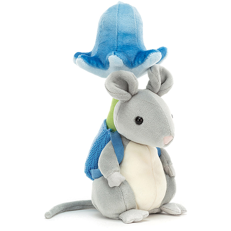 Jellycat Flower Forager Mouse - 14cm x 8cm x 7cm
