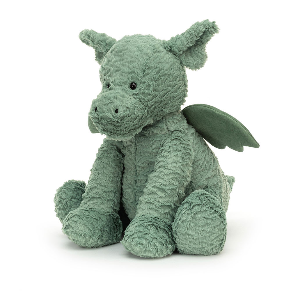 Jellycat Fuddlewuddle Dragon - Huge, 38cm x 20cm x 24cm