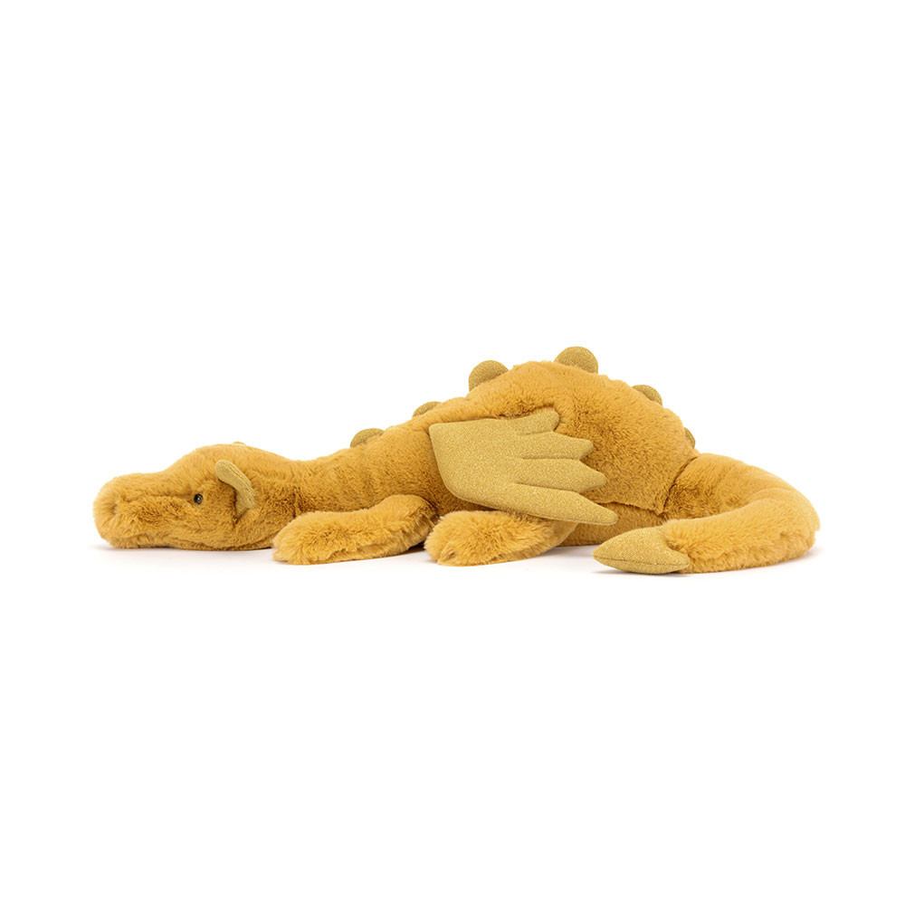 Jellycat Golden Dragon - Large, 12cm x 14cm x 50cm - Image 2