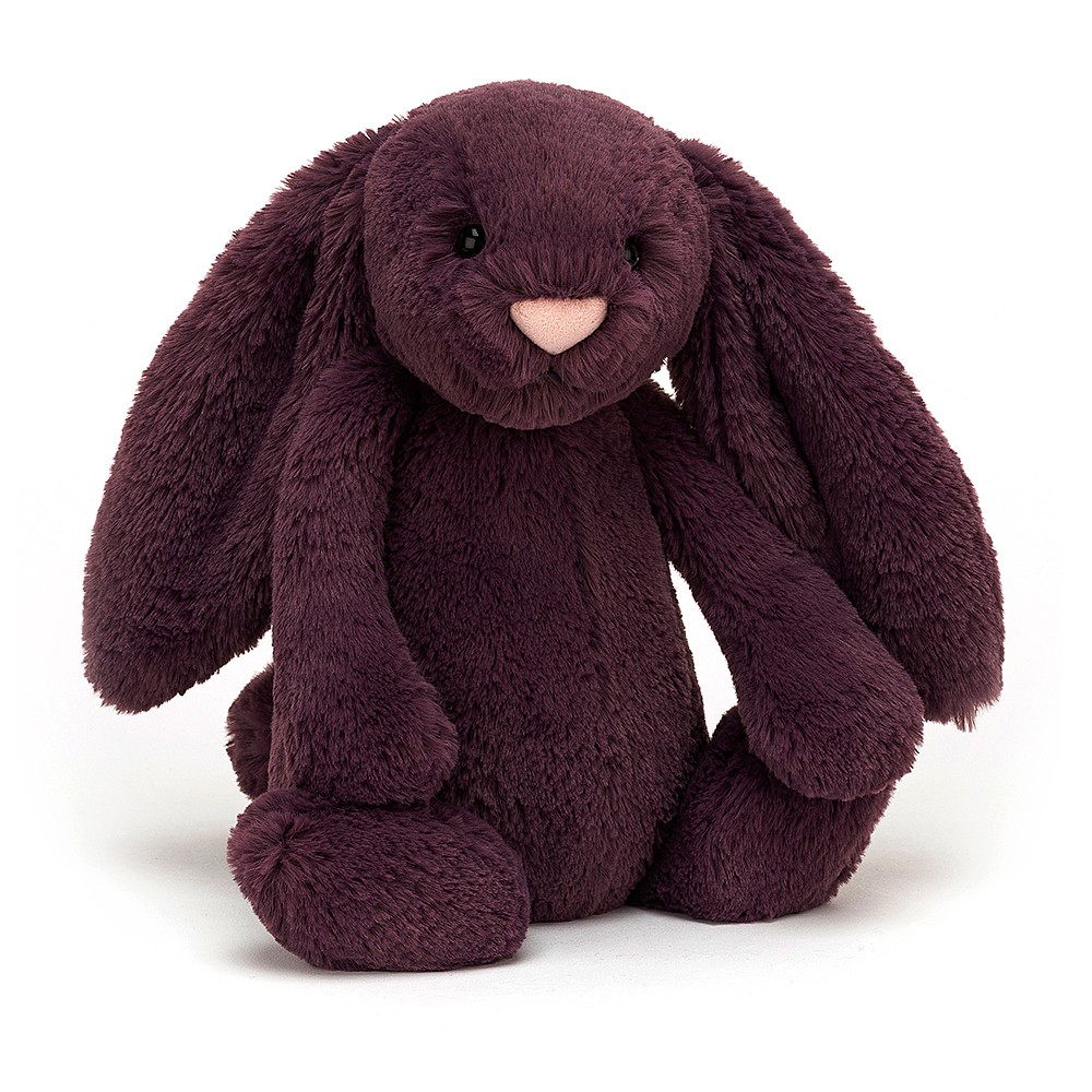 Jellycat Bashful Plum Bunny - Medium 31 x 13 cm