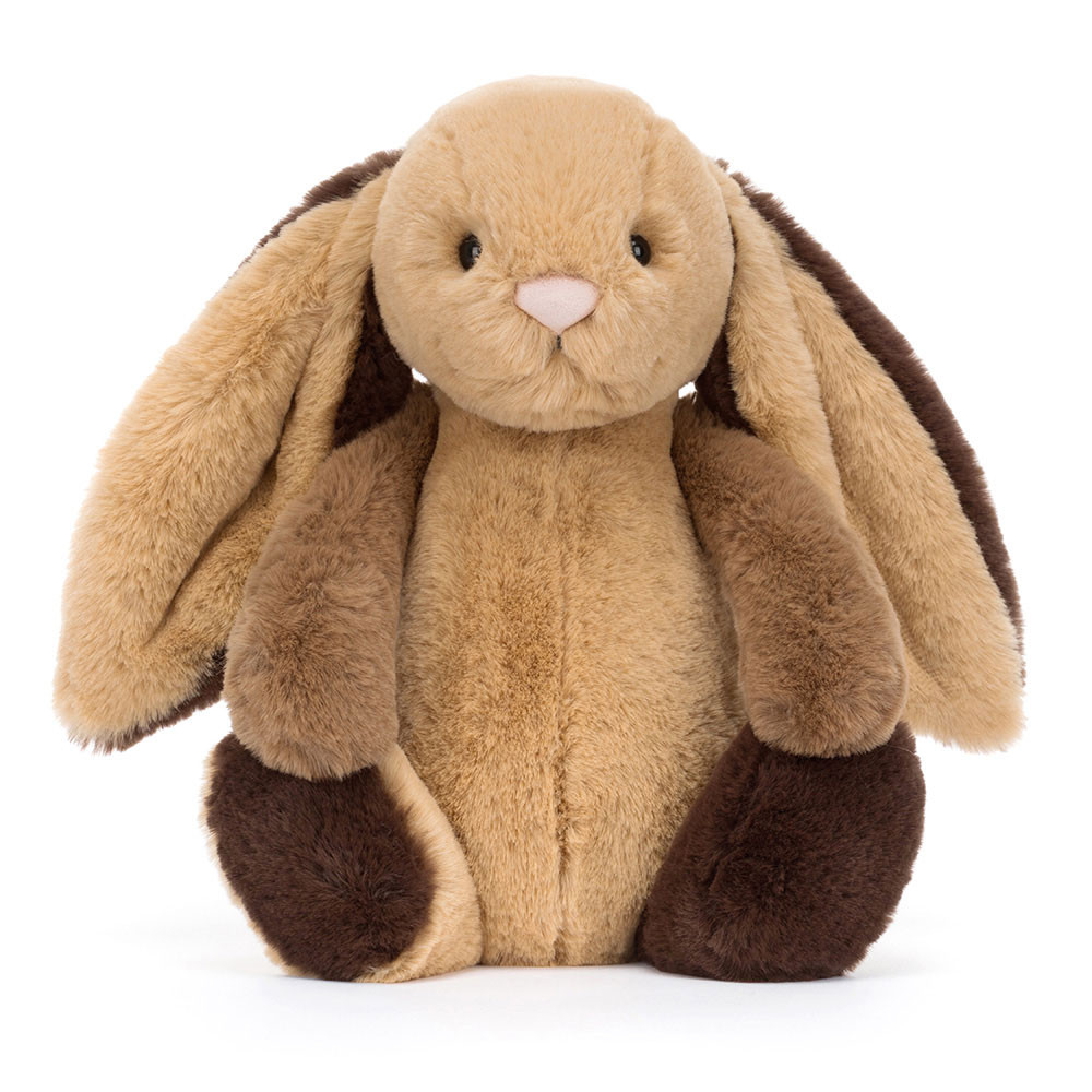Bashful Patchwork Brown Bunny - Medium - Image 4
