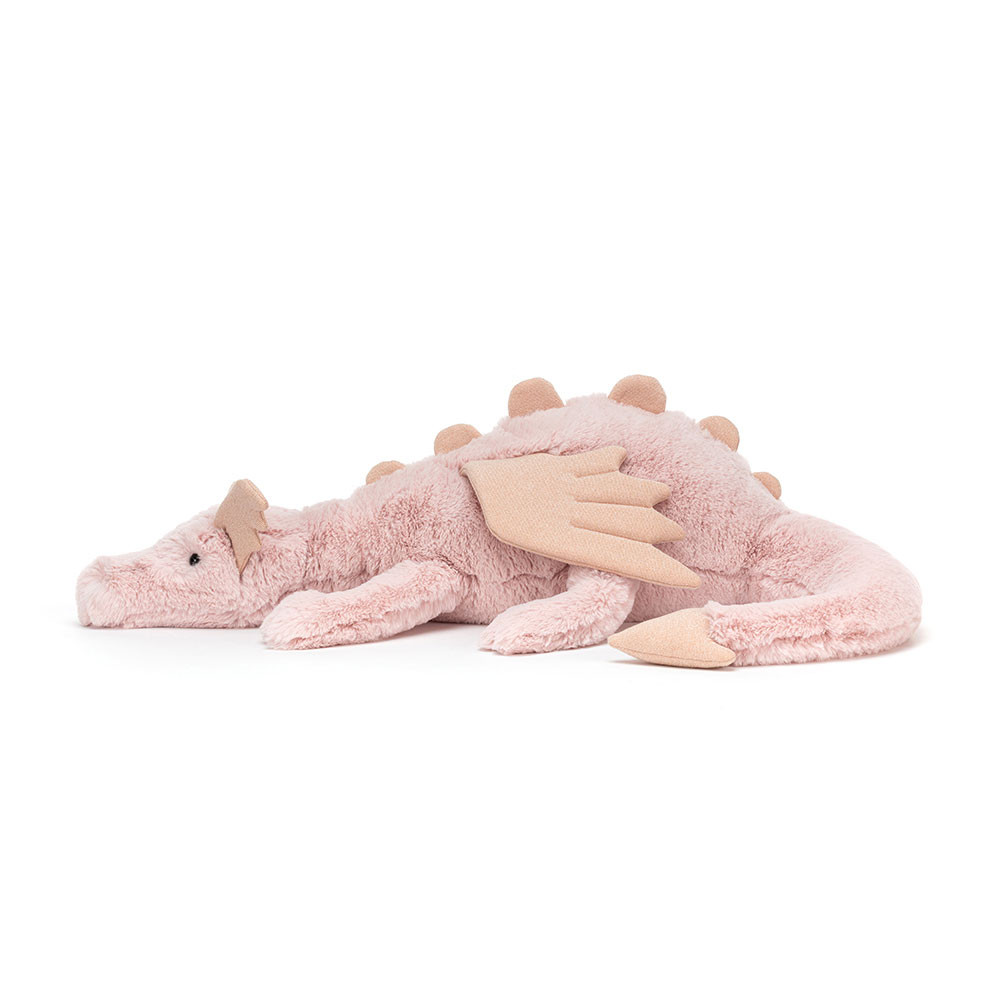 Jellycat Rose Dragon - Huge, 19cm x 20cm x 66cm - Image 2