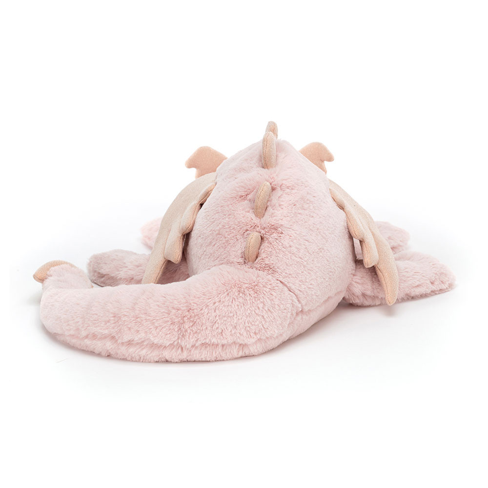 Jellycat Rose Dragon - Huge, 19cm x 20cm x 66cm - Image 3