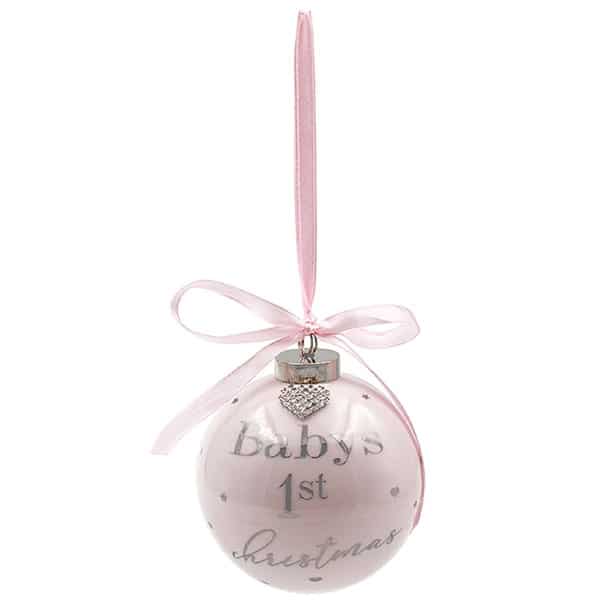 Baby’s 1st Christmas Bauble - Pink
