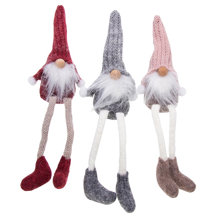Mini Pink Dangly Leg Gonk Gnome - 16x6 cm - Image 2