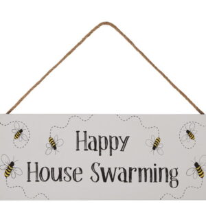 ‘Happy House Swarming’ Bee House Warming Hanging Plaque Decoration