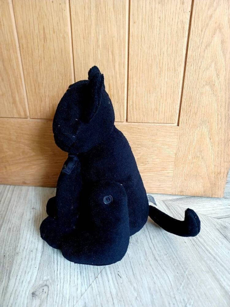Black Cat Soft Fabric Doorstop - Langs - Image 4