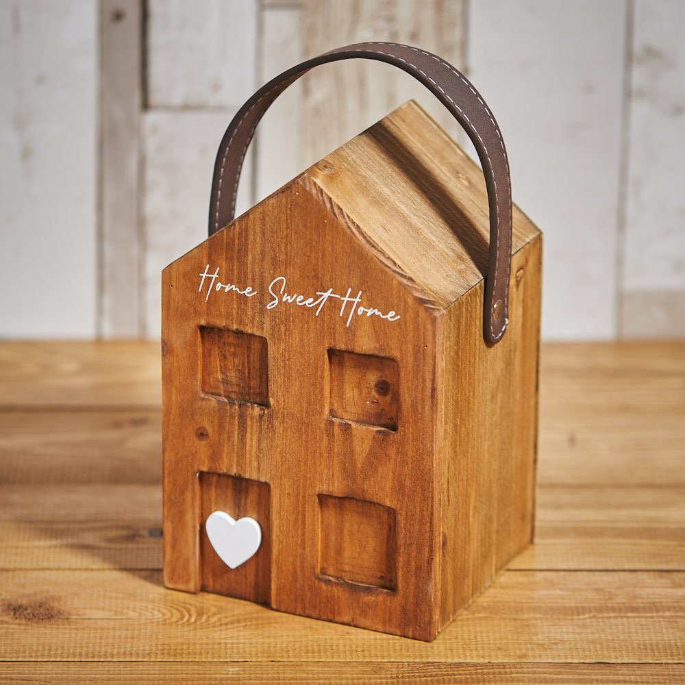 Home Sweet Home Wooden House Doorstop - Langs