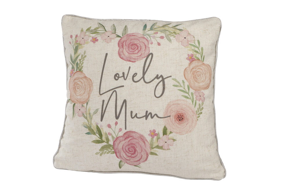 Lovely Mum Floral Cushion - Langs