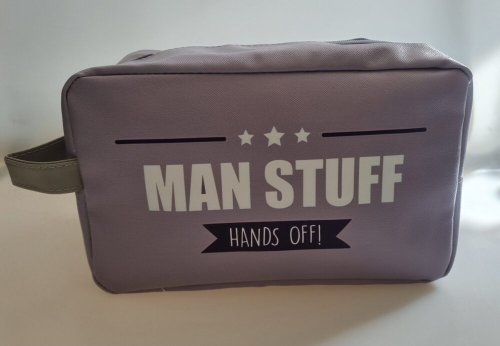‘Man Stuff Hands Off’ Wash Bag - Langs