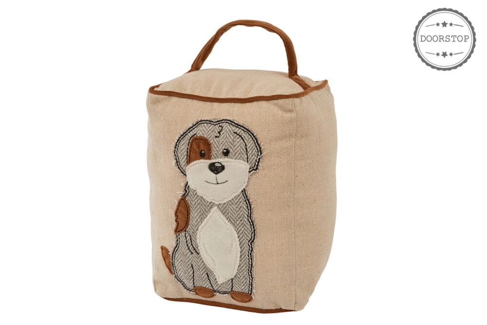 Cute Dog Soft Fabric Doorstop - Langs