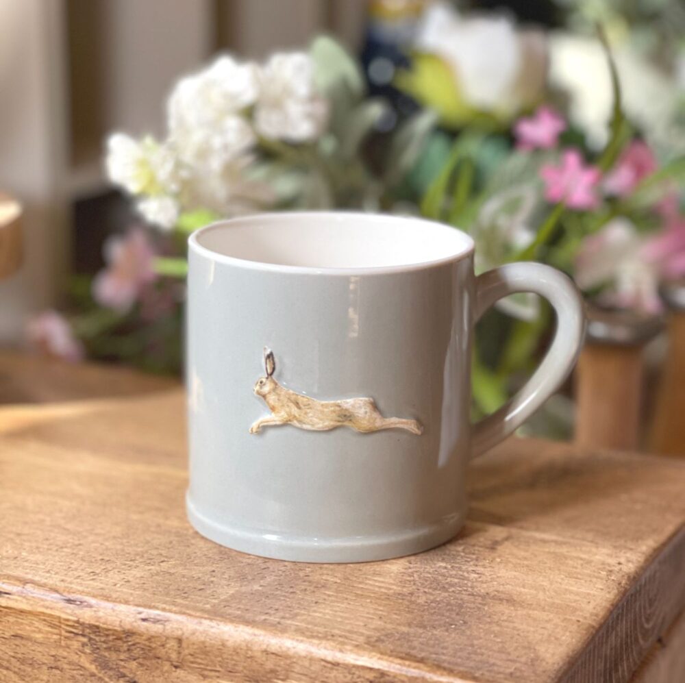 Stoneware Embossed Hare Mug - Langs