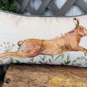 Leaping Hare Cushion - Langs