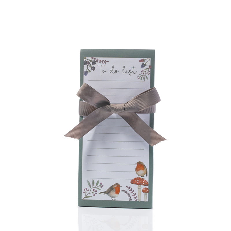 Woodland Robin Magnetic Shopping List Pad - Langs - Image 2