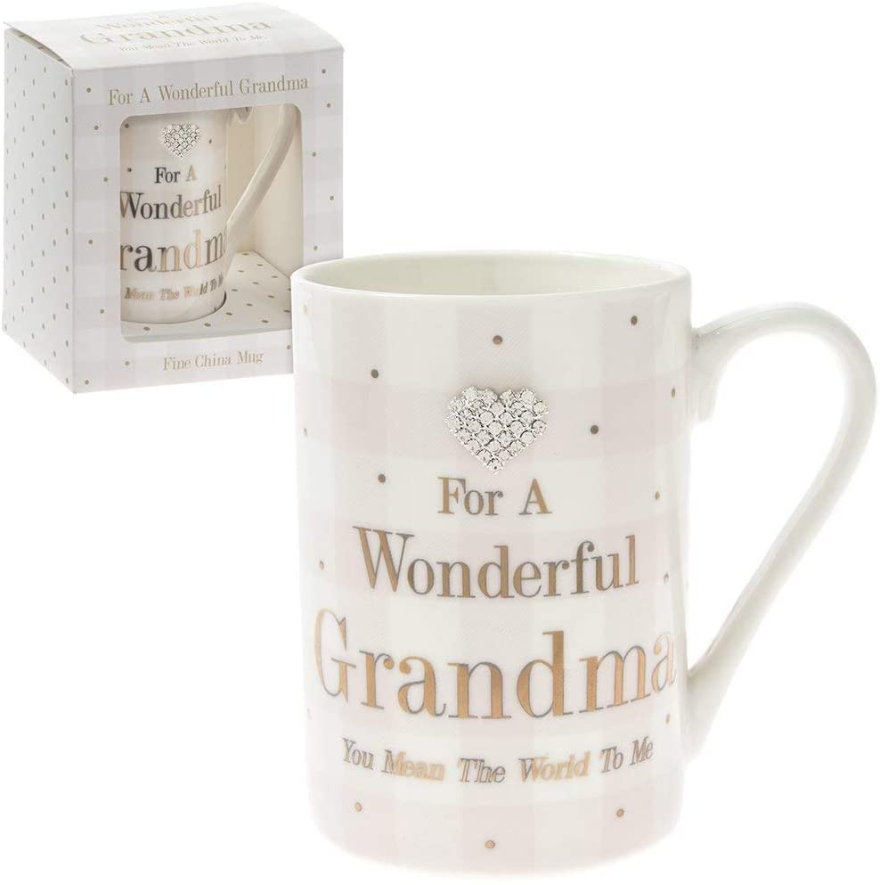 Mad Dots 'For A Wonderful Grandma' Ceramic Mug