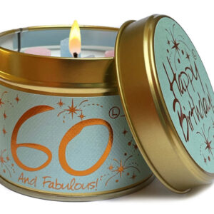 Lily-Flame Happy Birthday 60th Scented Candle Tin