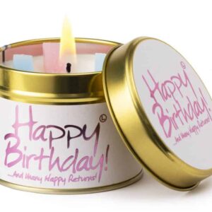 Lily-Flame Happy Birthday Scented Candle Tin