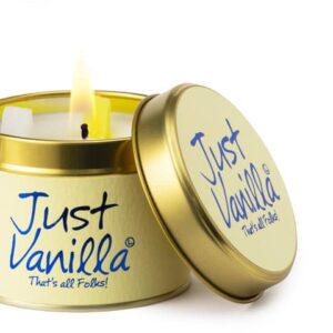 Lily-Flame Just Vanilla Scented Candle Tin