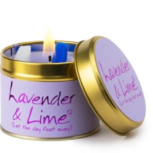 Lily-Flame Lavender & Lime Scented Candle Tin