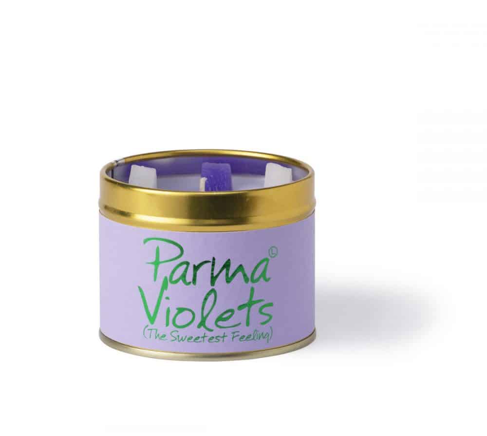 Lily-Flame Parma Violets Scented Candle Tin - Image 2