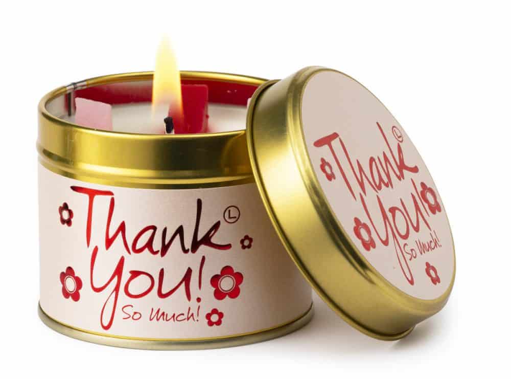 Lily-Flame Thank You Scented Candle Tin