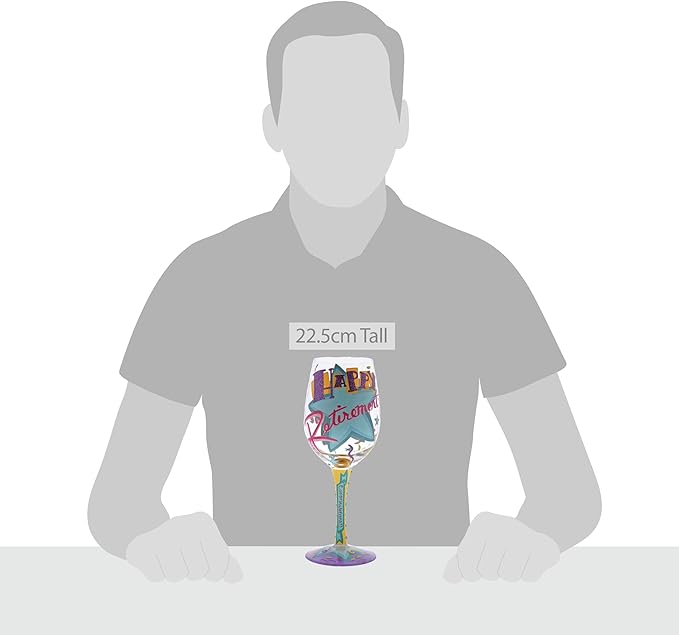 Lolita Happy Retirement Wine Glass - Image 3
