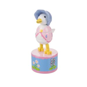 Jemima Puddle-Duck Wooden Push Up Toy - Peter Rabbit - Orange Tree Toys